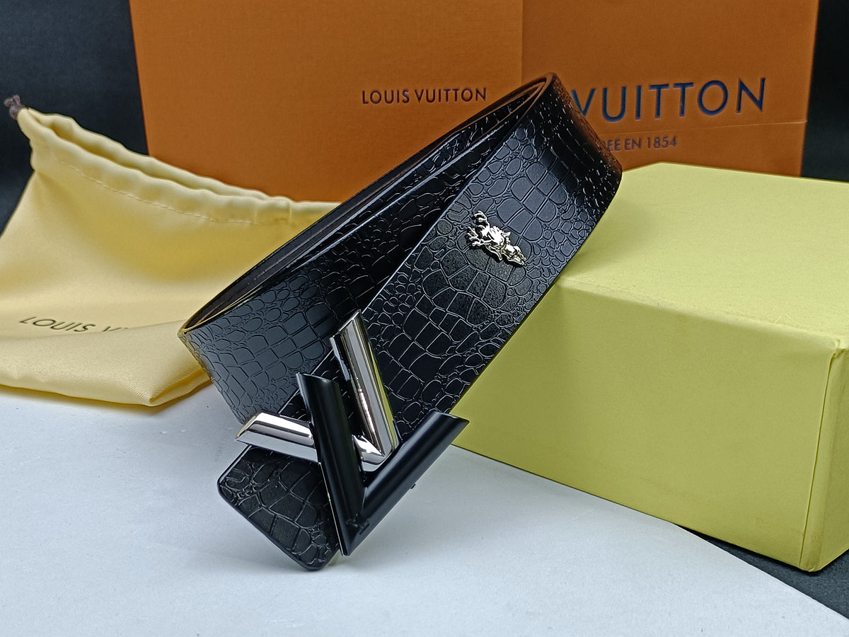 2025 3 Colors printed letter leather belt