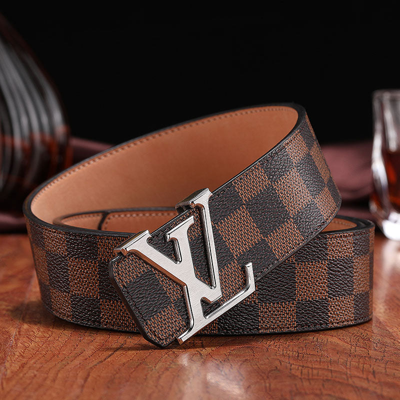 2025 3 Colors printed letter leather belt