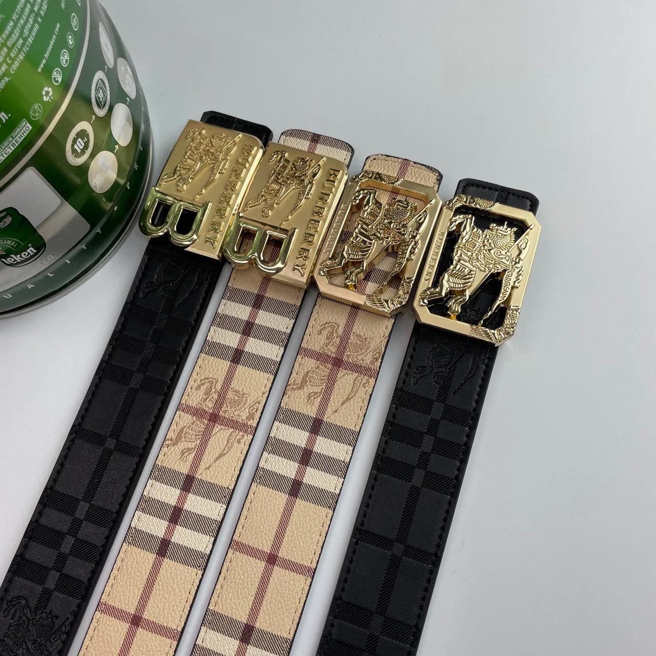 2025 4 Colors printed letter buckle leather belt
