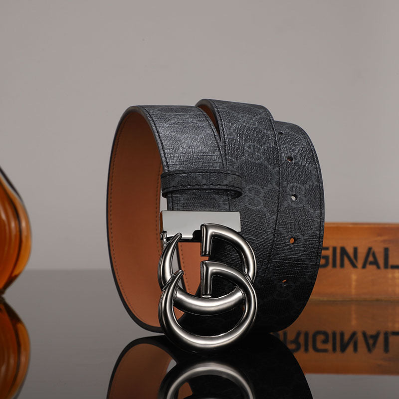 2025 3 Colors printed letter leather belt