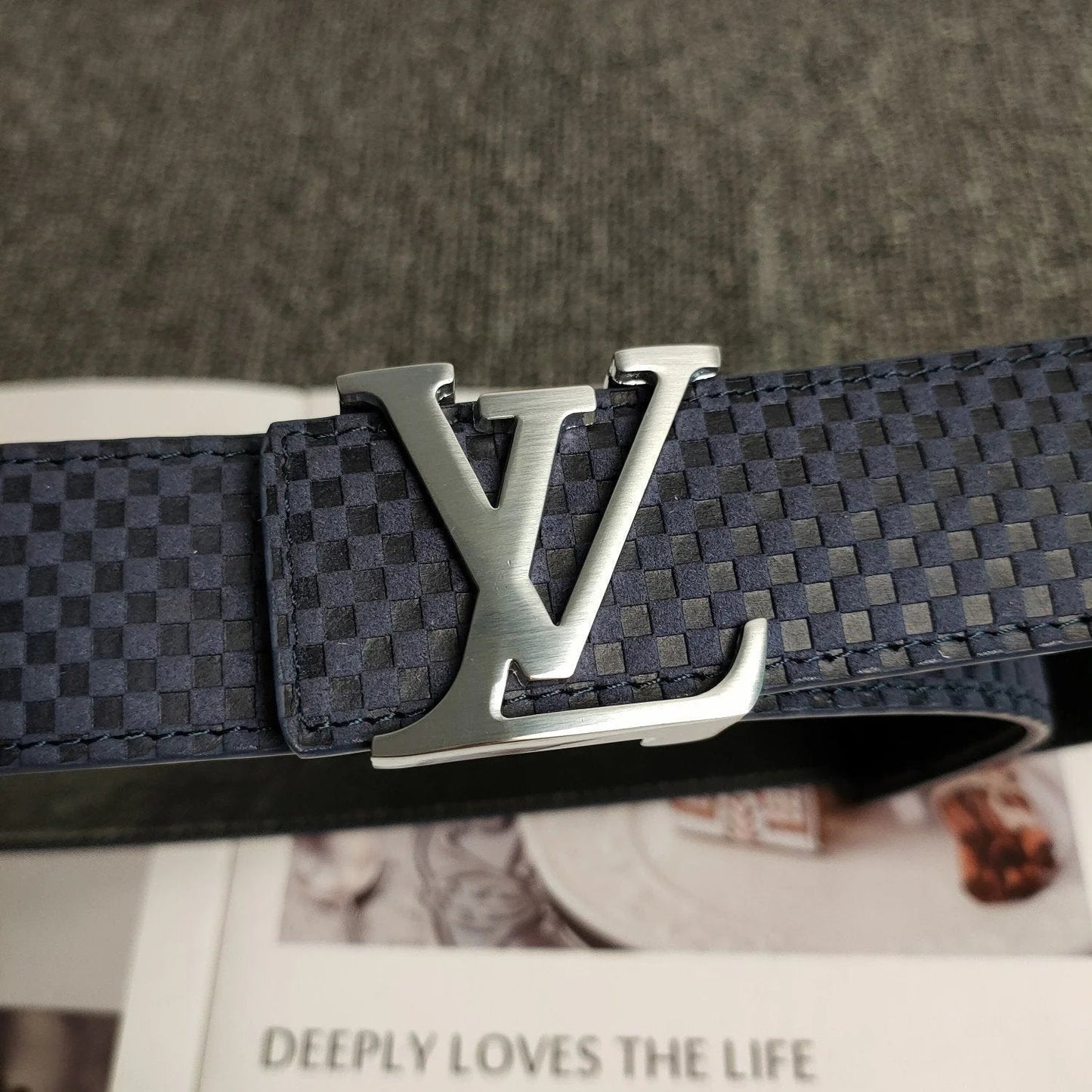 2025 3 Colors Blue Leather Belt
