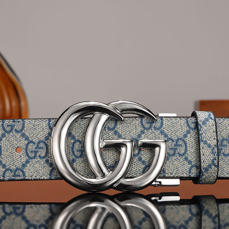 2025 3 Colors printed letter leather belt