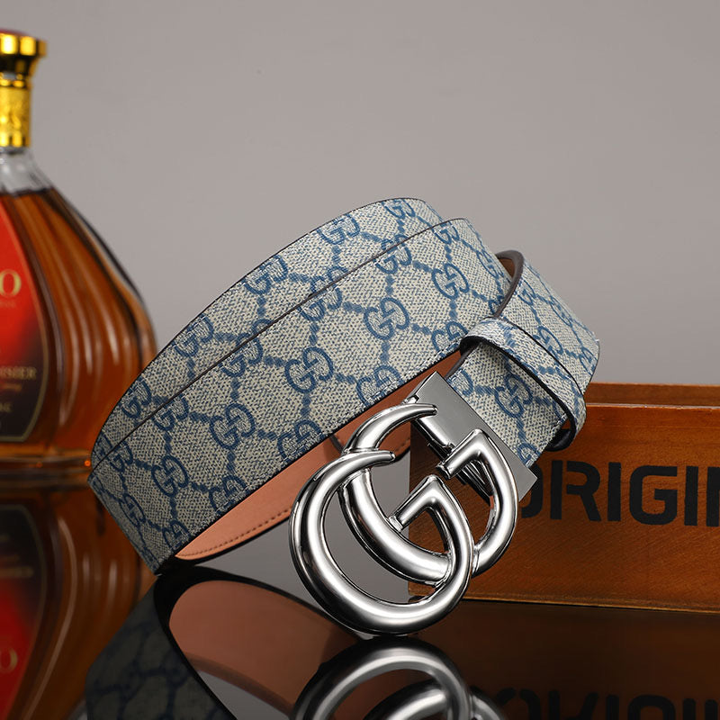 2025 3 Colors printed letter leather belt