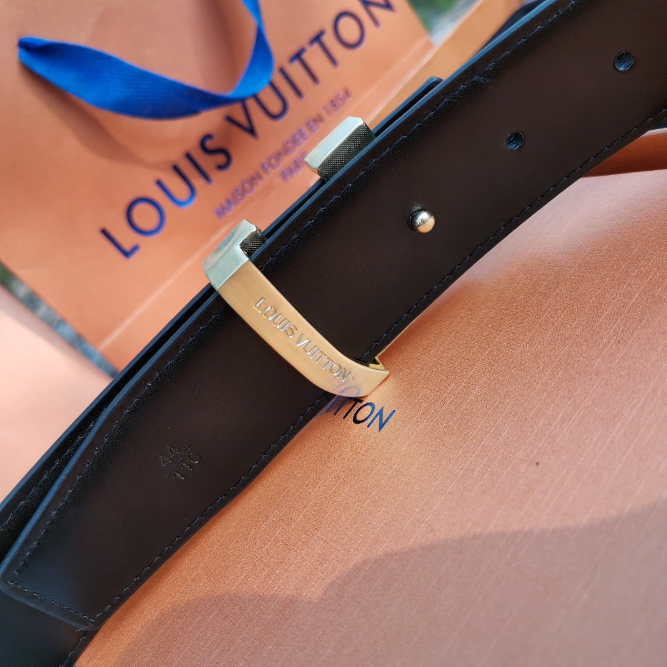 2025 Double Buckle Embossed Men's Belt