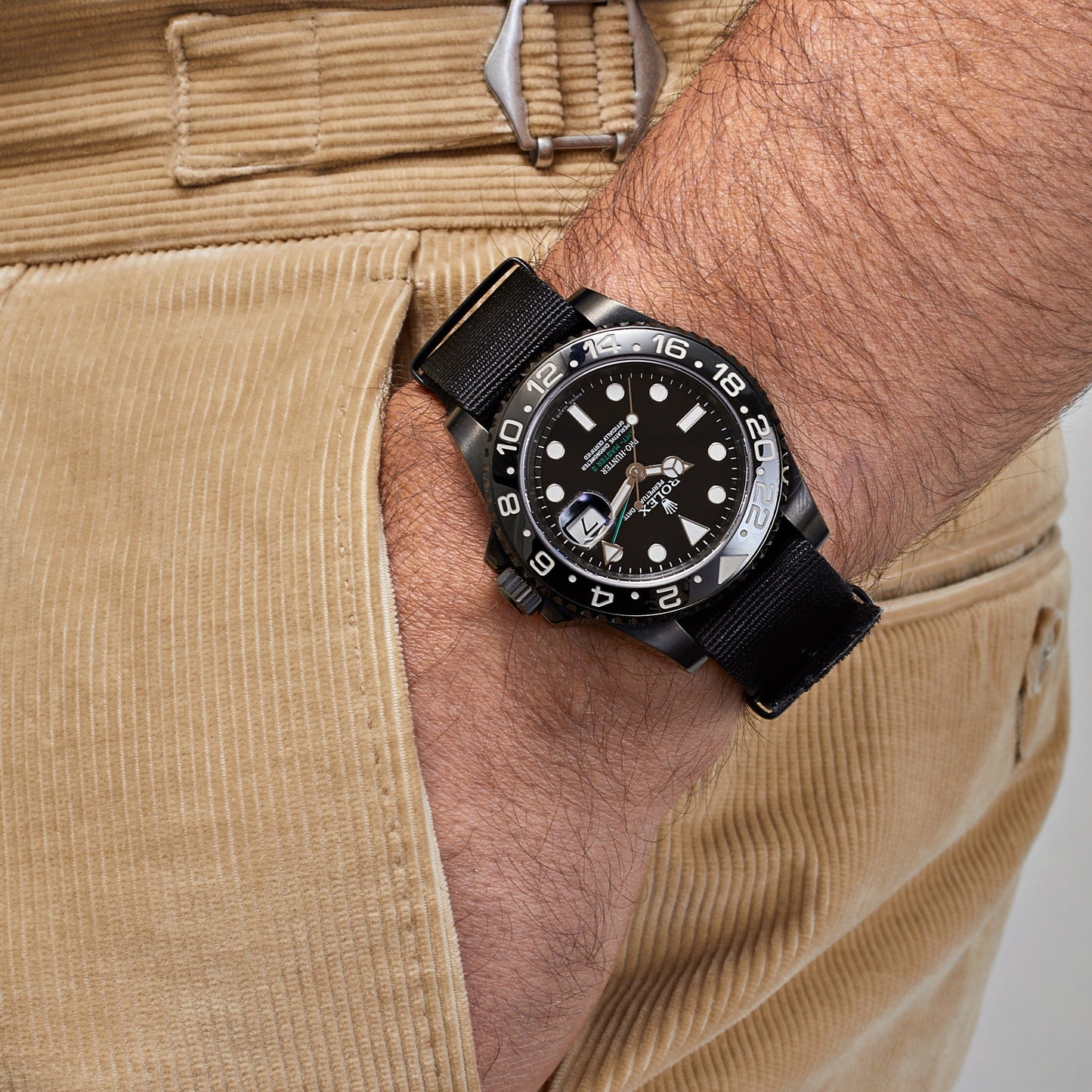 2025 Watch GMT-Master II 116710LN Pro Hunter Stealth Black-PVD Steel