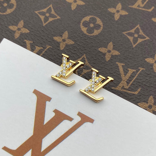 2025 3 Colors Logo Stud Earrings