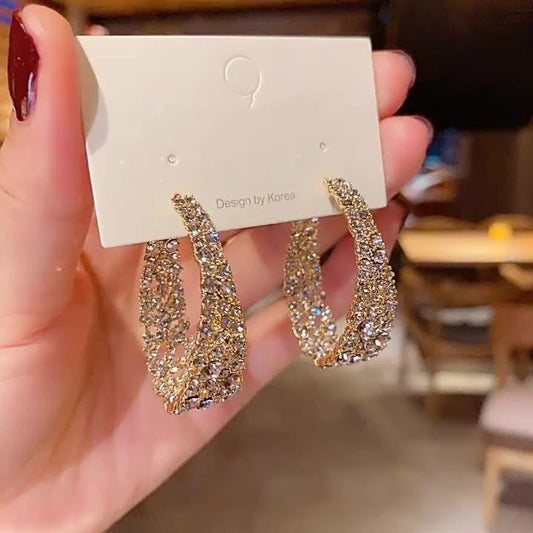 Fashion Baroque Rhinestone Earrings