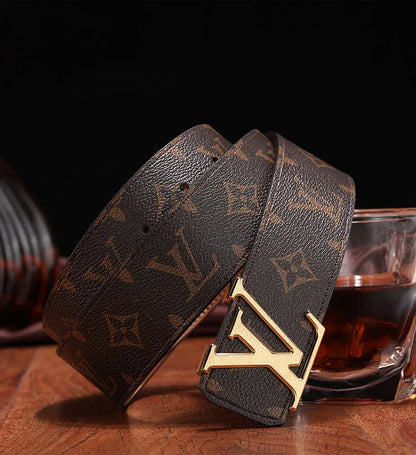 2025 3 Colors   printed letter leather belt