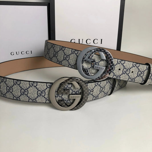 2025 3 Colors printed letter leather belt