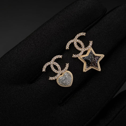 2025 Asymmetric Star Diamond Earrings