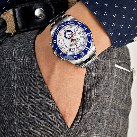 2025 Watch Yacht-Master II 116680 Stainless Steel Mercedes Hand White Dial (2022)